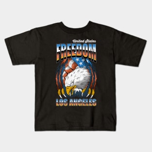 Eagle Freedom Vintage Tattoo Kids T-Shirt